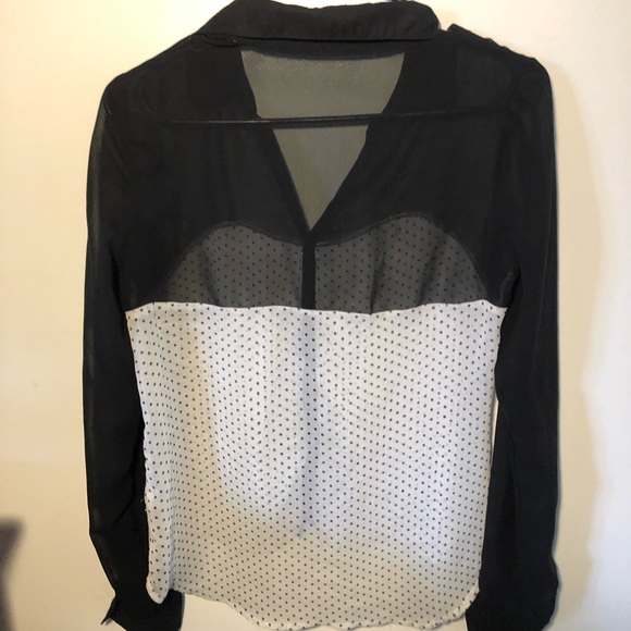 Sheer Button Down Top - Picture 5 of 5